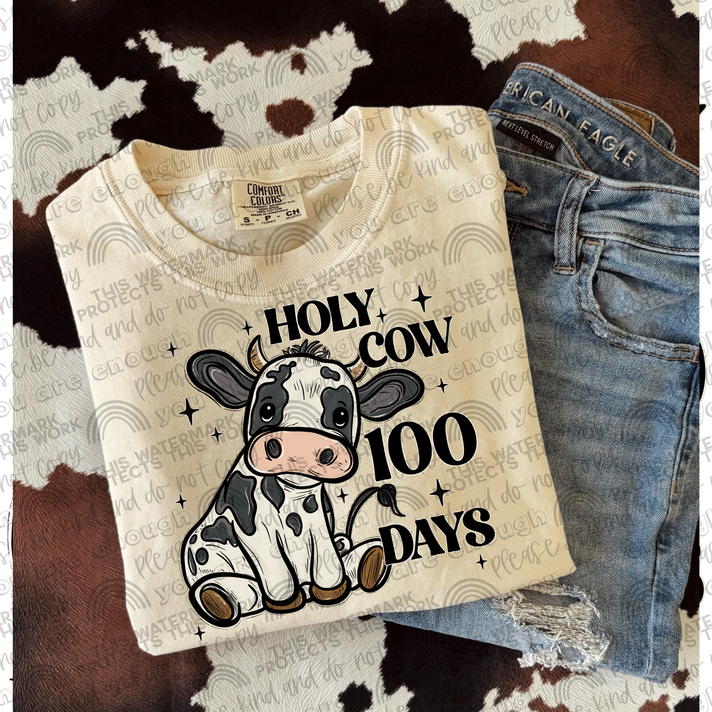 Holy Cow 100 Days PNG File