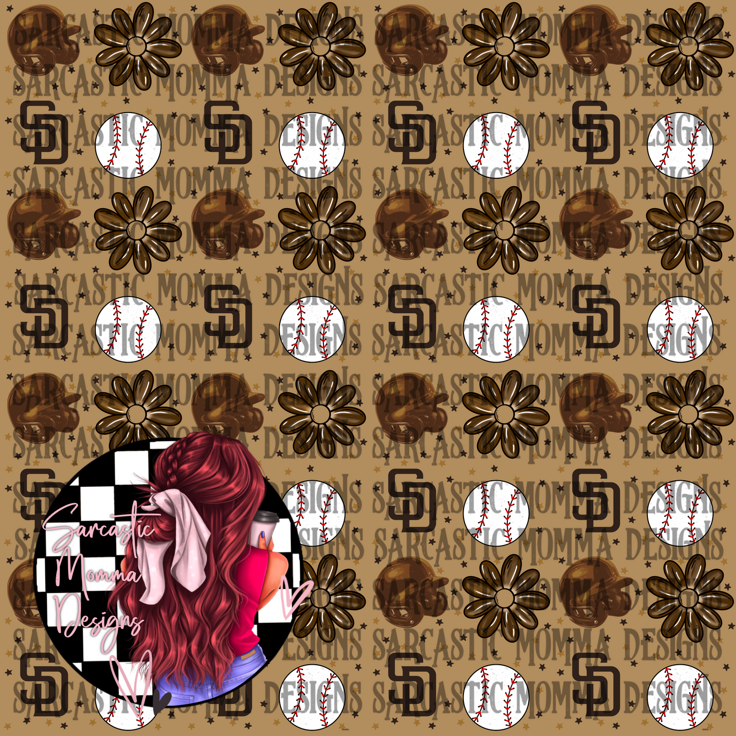 Padres Floral Seamless File