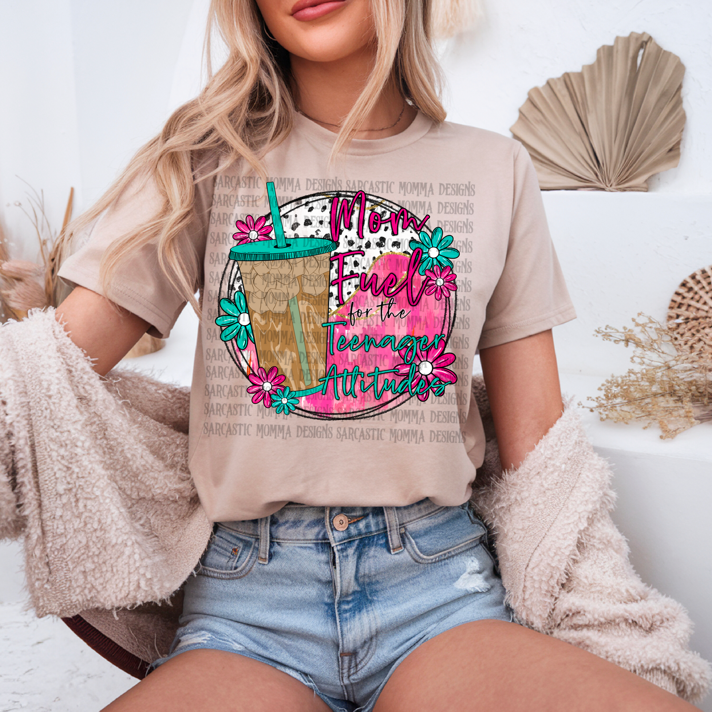 Mom Fuel Teenager Attitudes Iced Coffee PNG File