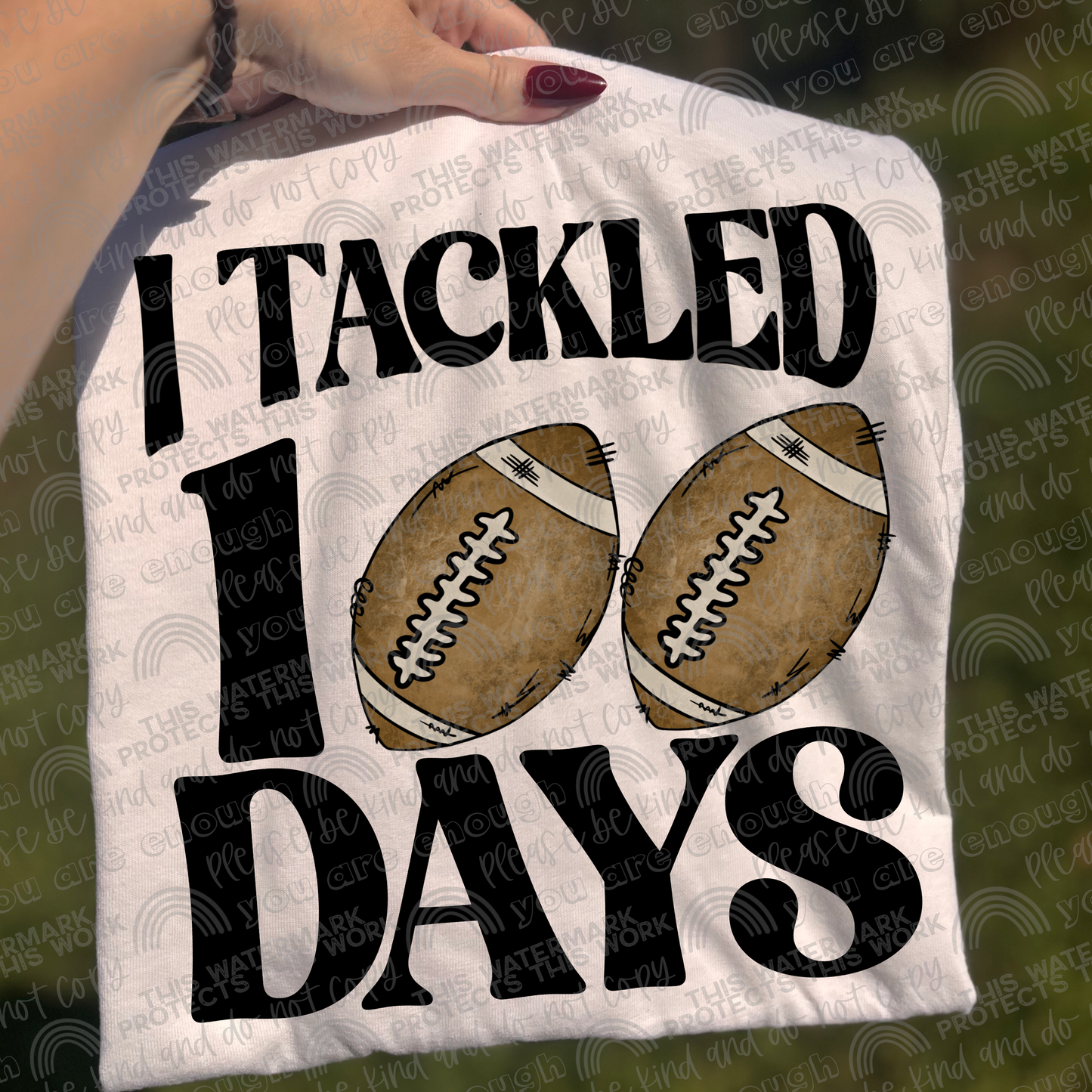 I Tackled 100 Days PNG File