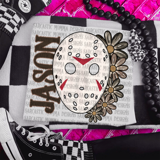 Jason Mask Floral & Sleeve- 2 PNG Files