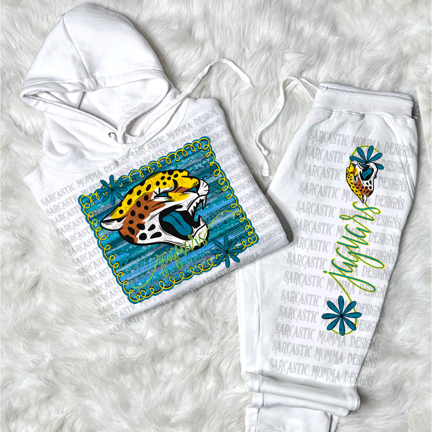 Jaguars Framed with Matching Sleeve- 2 PNG Files