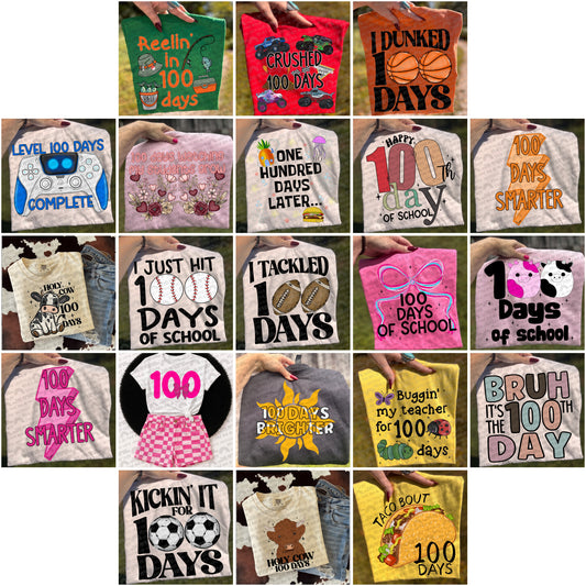 100 Days Bundle- 21 PNG Files