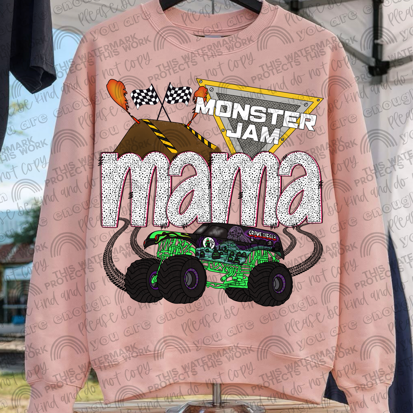 Monster Jam Mama Grave Digger PNG File