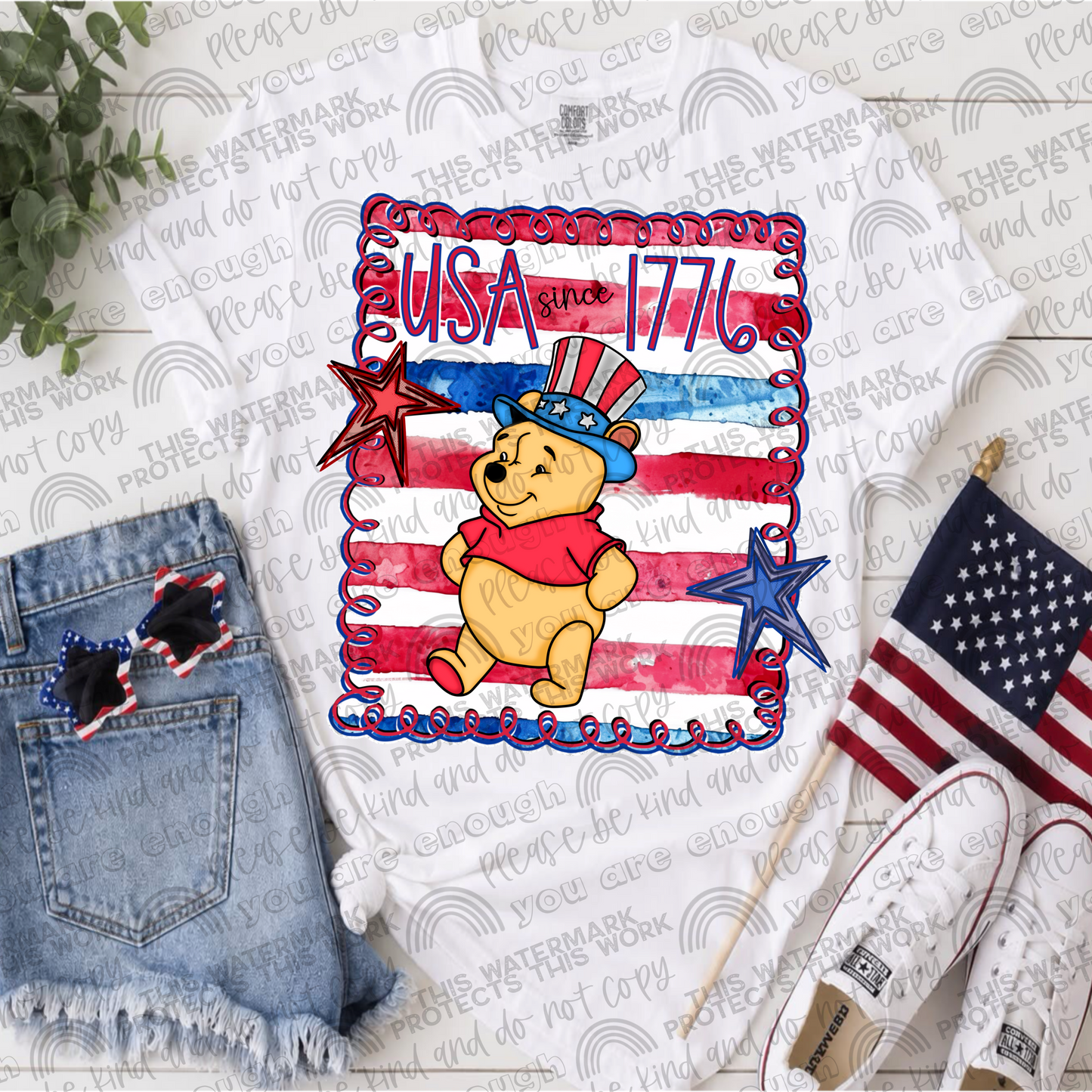Pooh USA Since 1776 PNG File