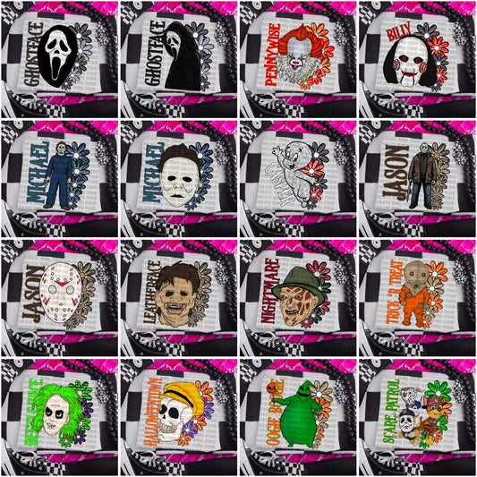 Halloween Floral Bundle & Sleeves- 34 PNG Files