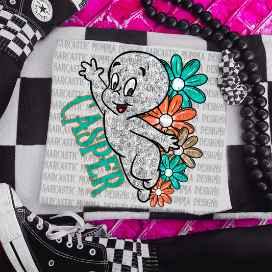 Casper Color Floral & Sleeve- 2 PNG Files