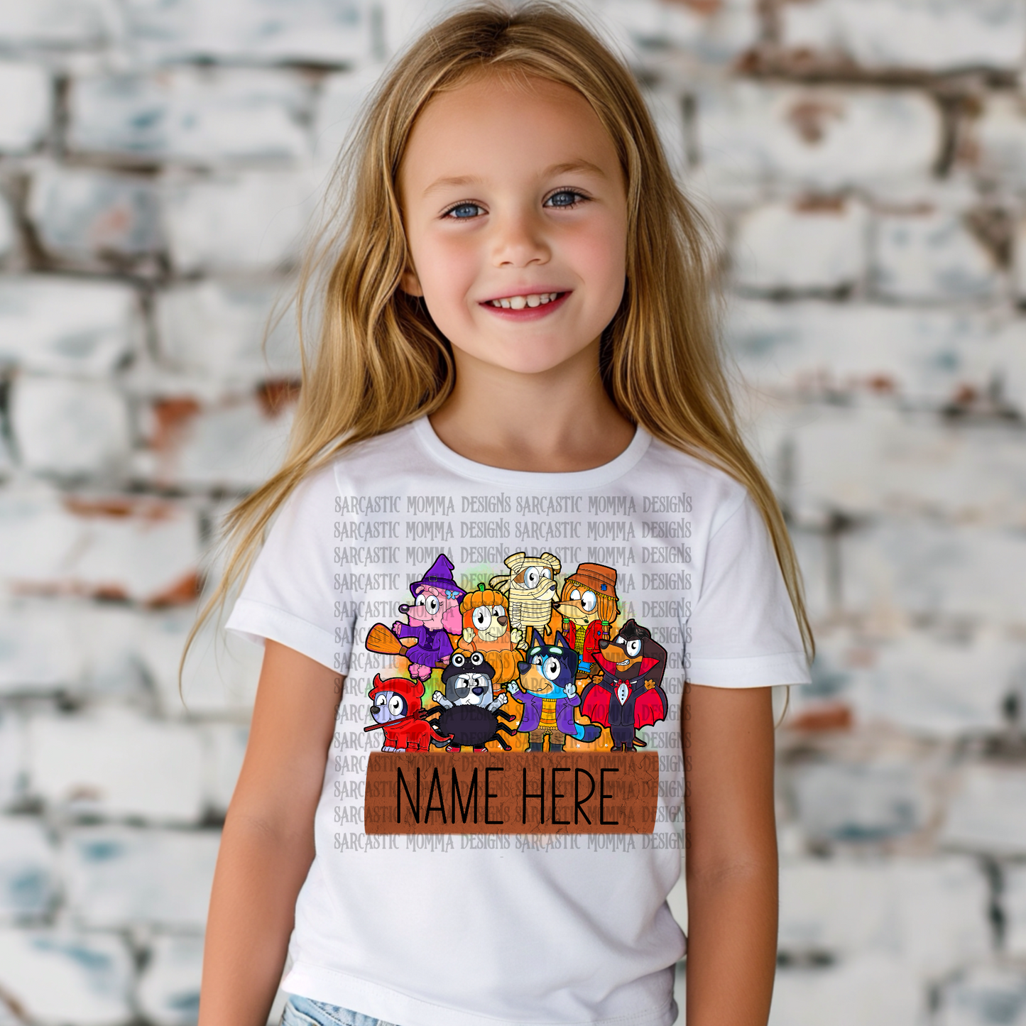 Bluey & Friends Customizable Halloween PNG File