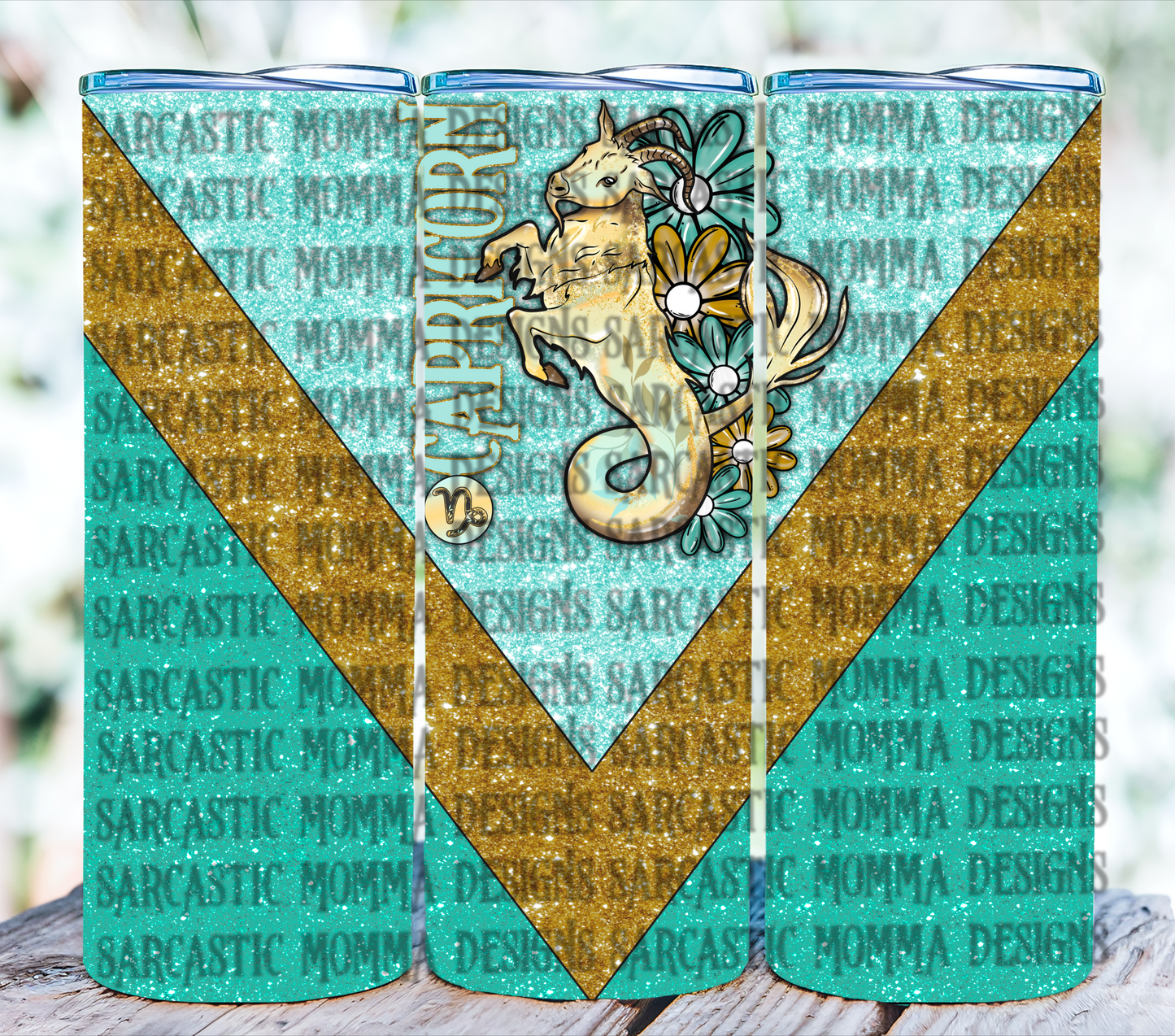 Zodiac Floral 20oz Skinny Straight Tumbler Bundle- 12 PNG Files