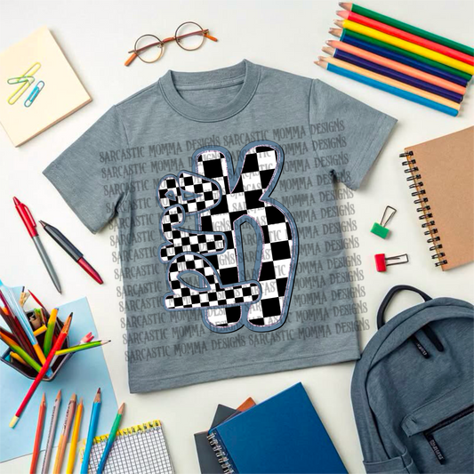 School Grades Blue Checkered- 14 PNG Files