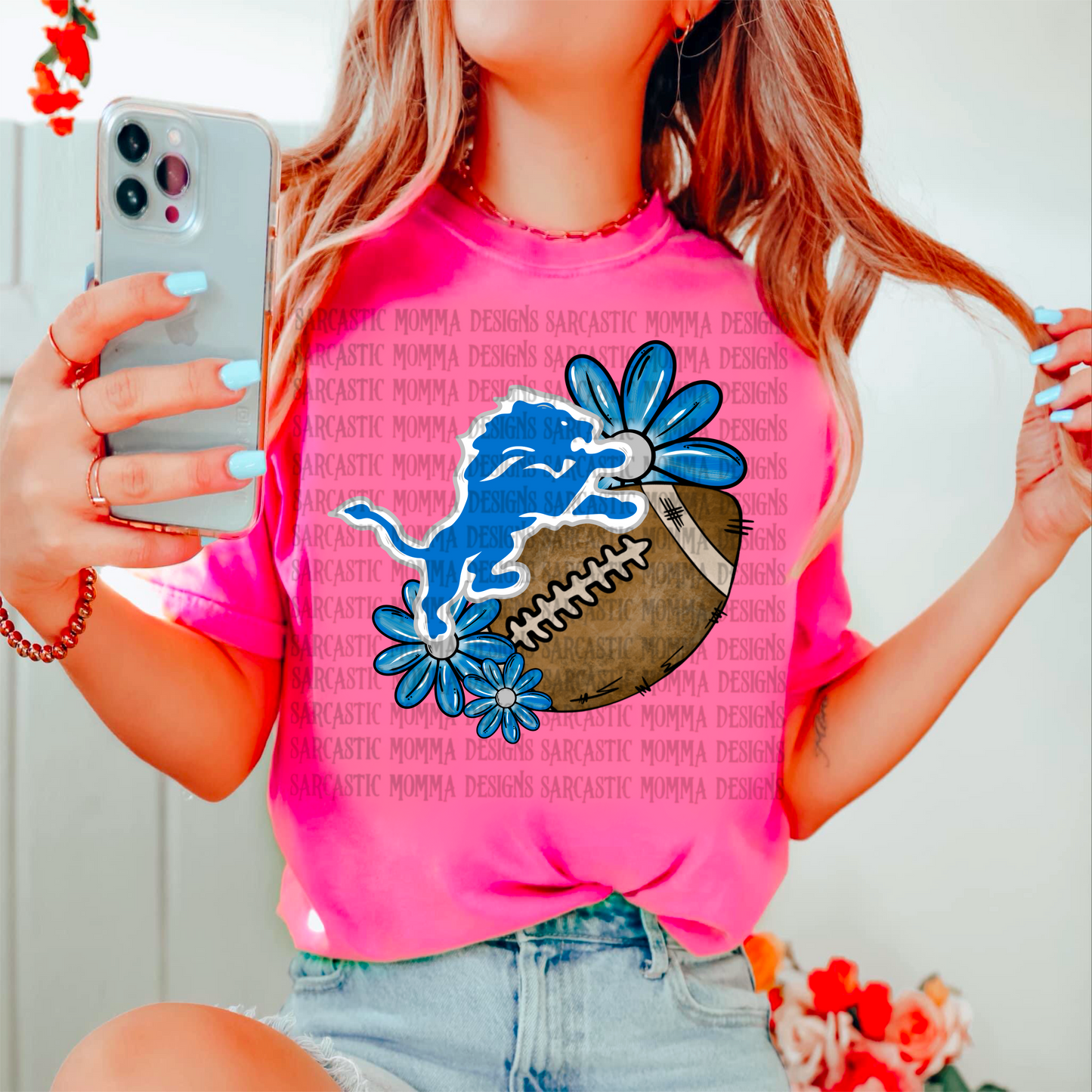 Lions Floral PNG File