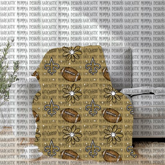 Saints Floral Seamless File
