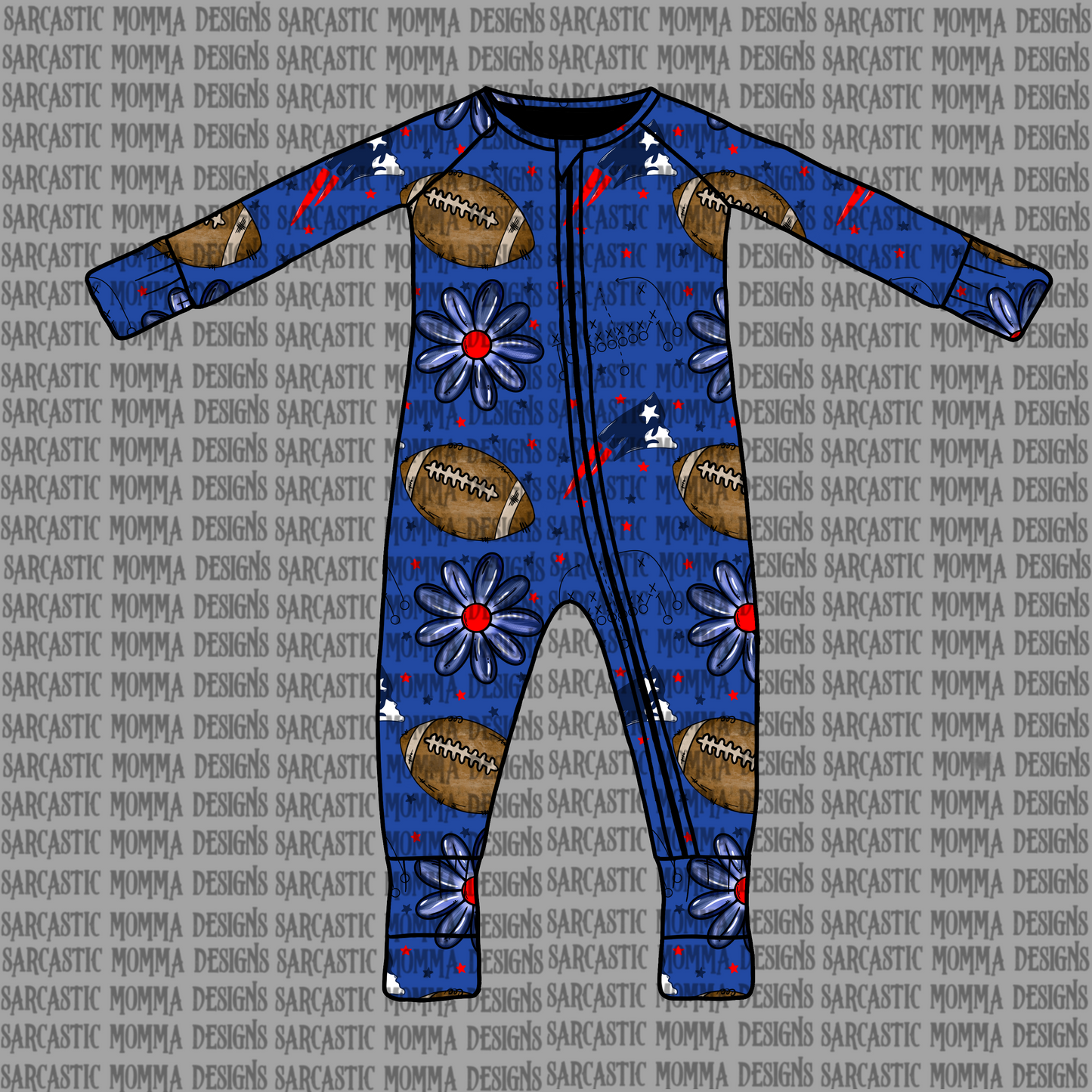 Patriots Floral Seamless File