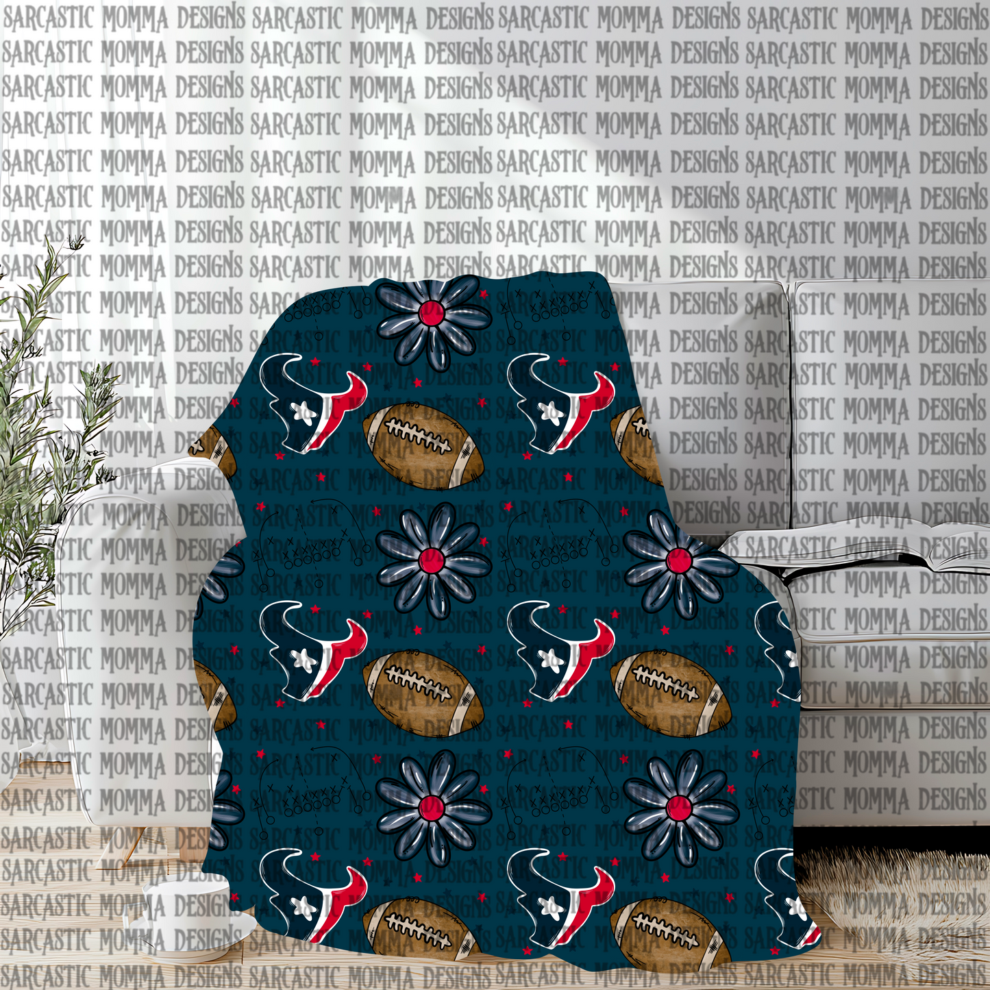 Texans Floral Seamless File