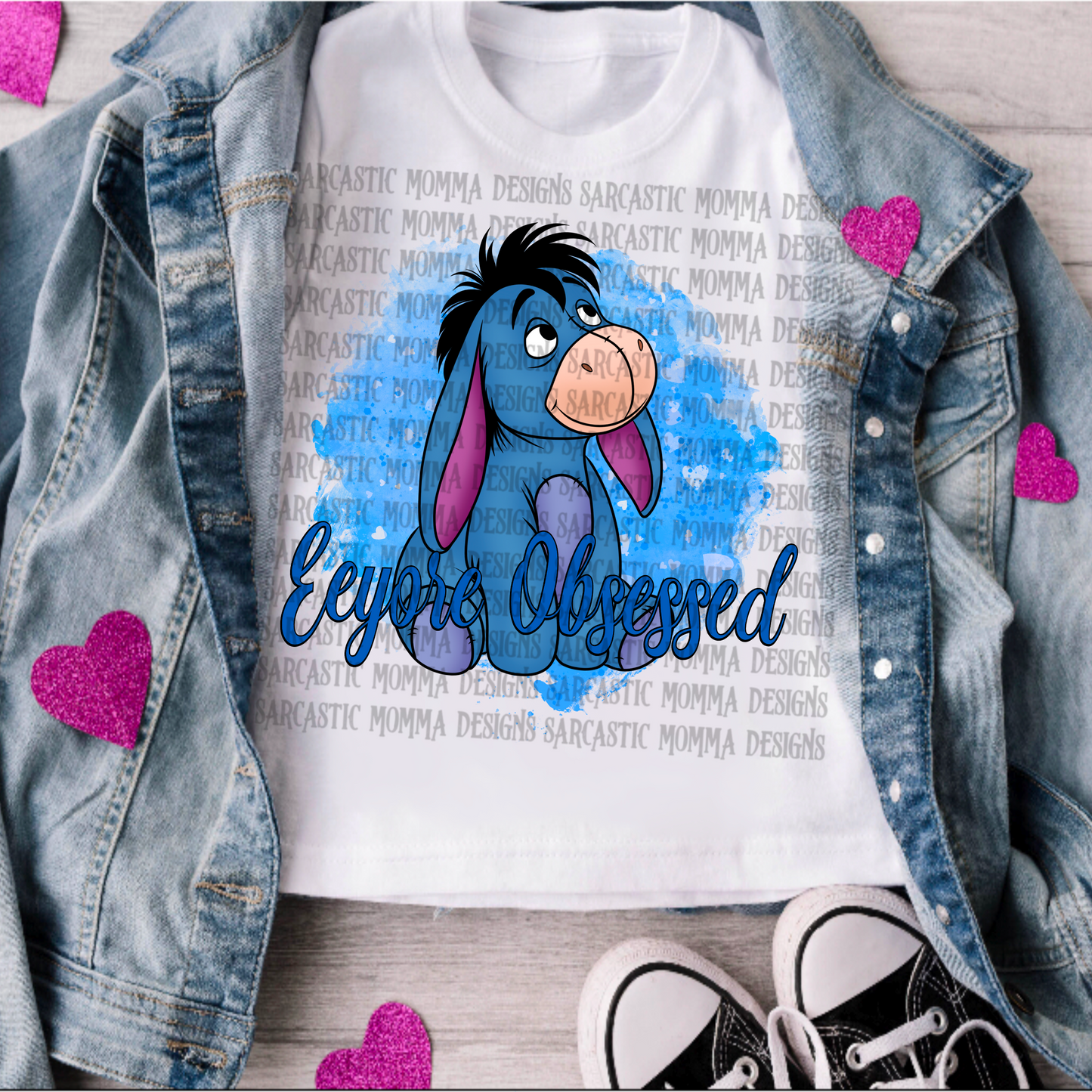 Eeyore Obsessed PNG File