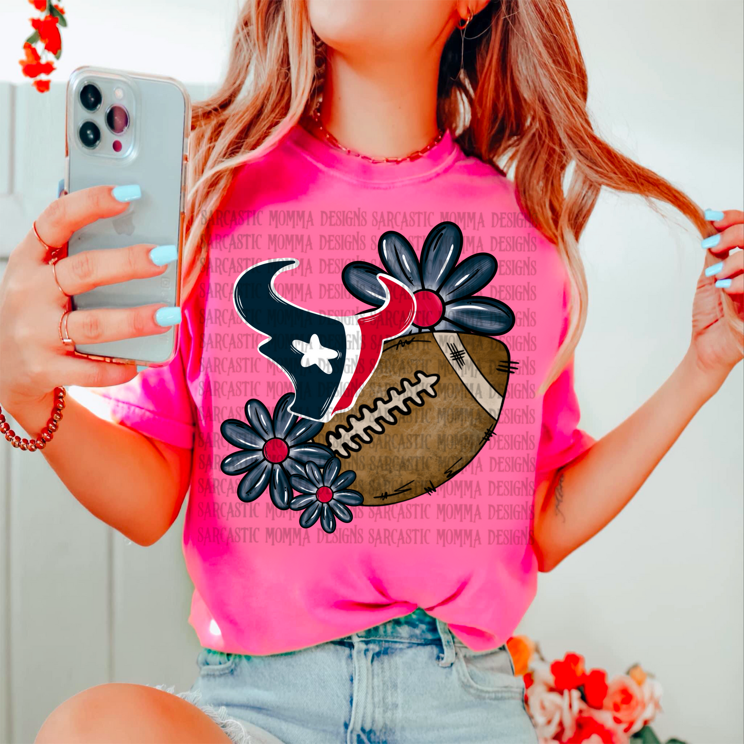 Texans Floral PNG File