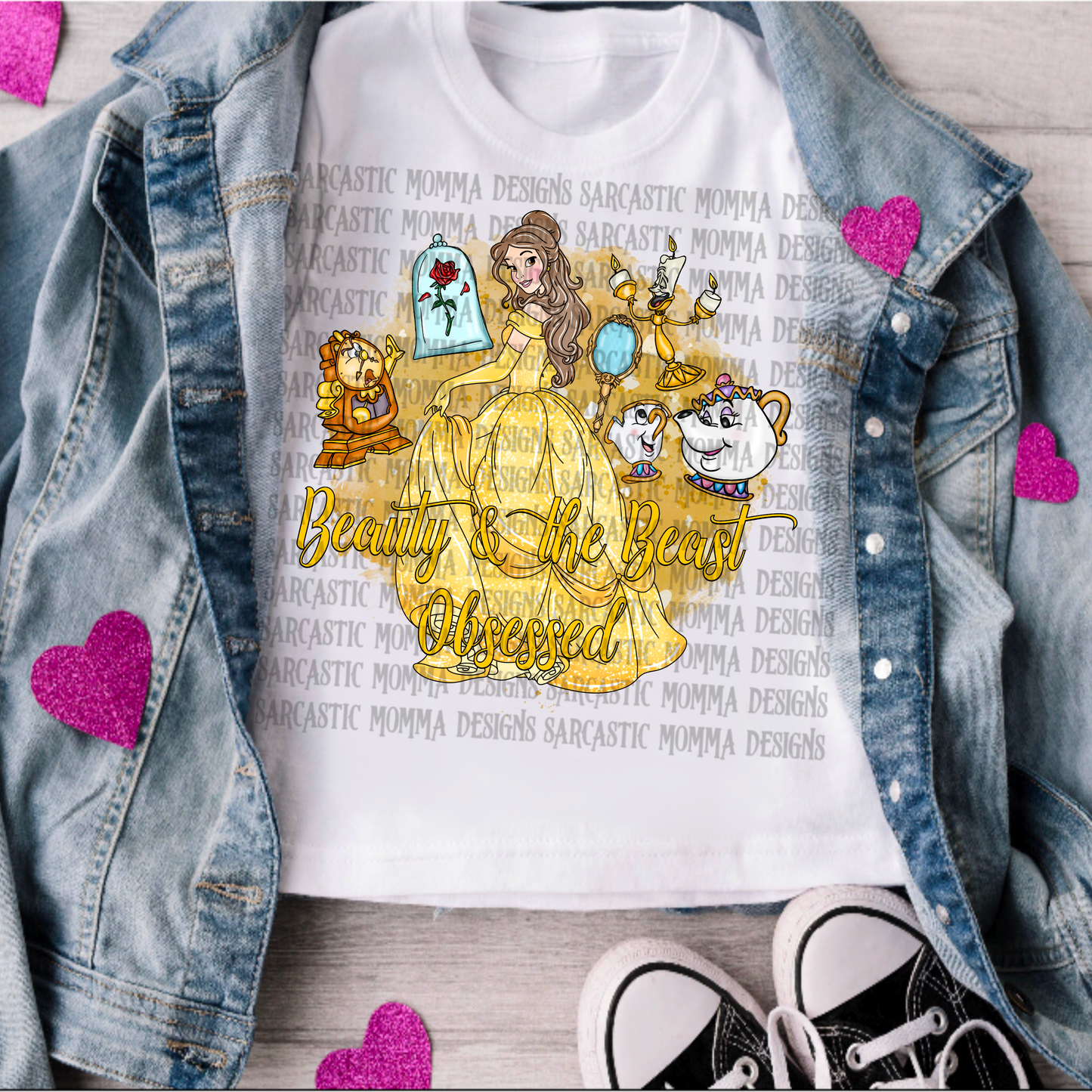 Beauty and the Beast Obsessed PNG File