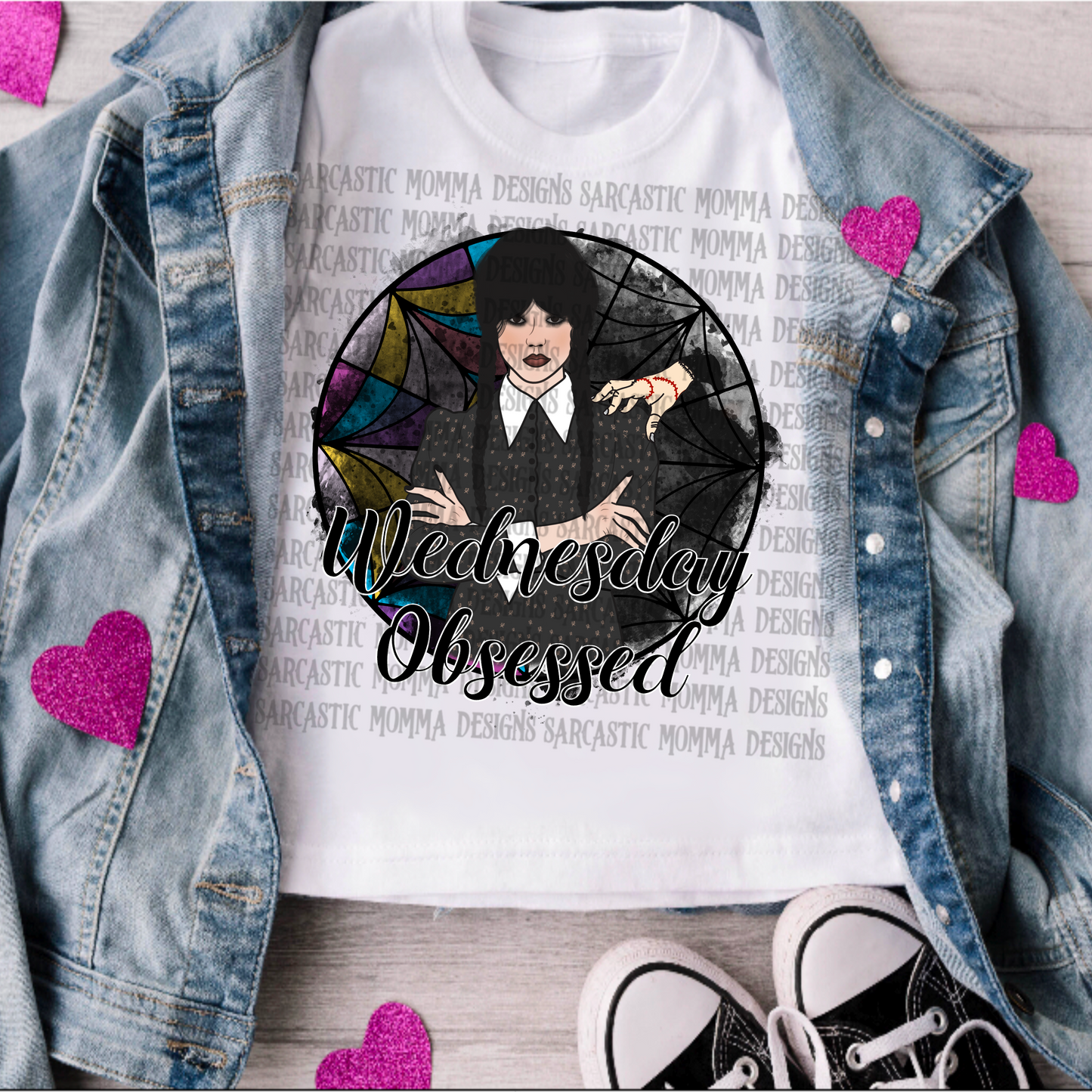 Wednesday Obsessed PNG File