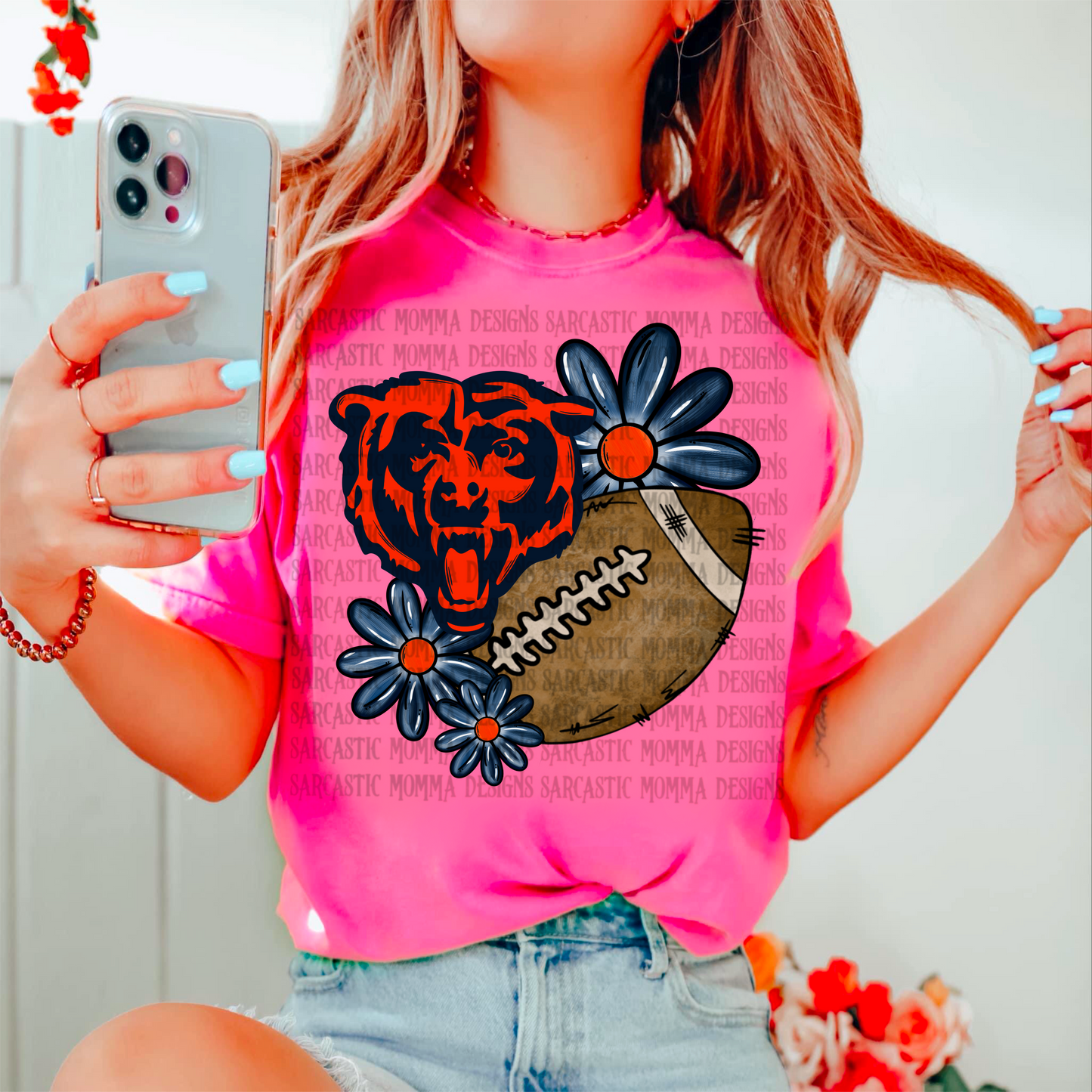 Bears Floral PNG File