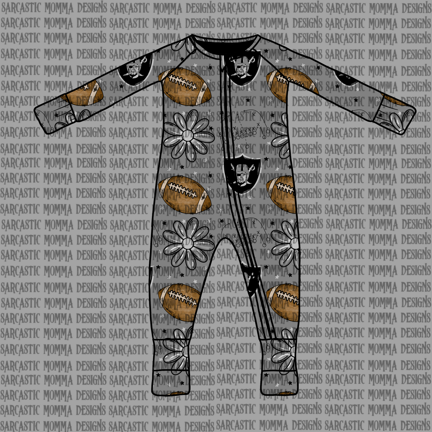 Raiders Floral Seamless File