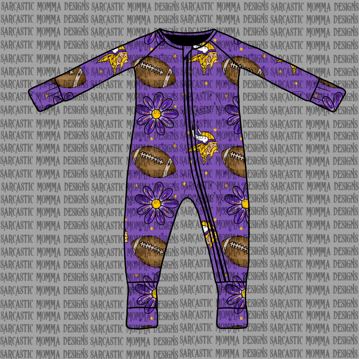 Vikings Floral Seamless File