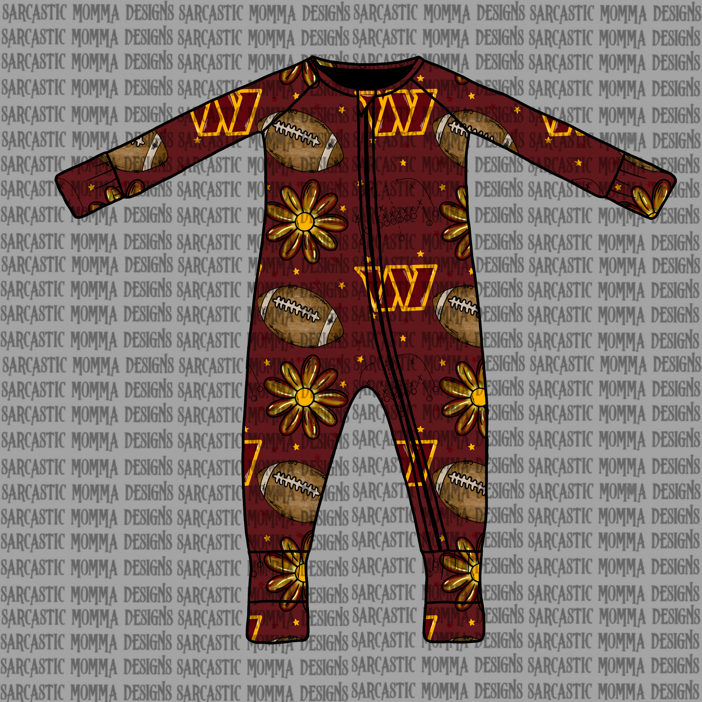 Commanders Floral Seamless File