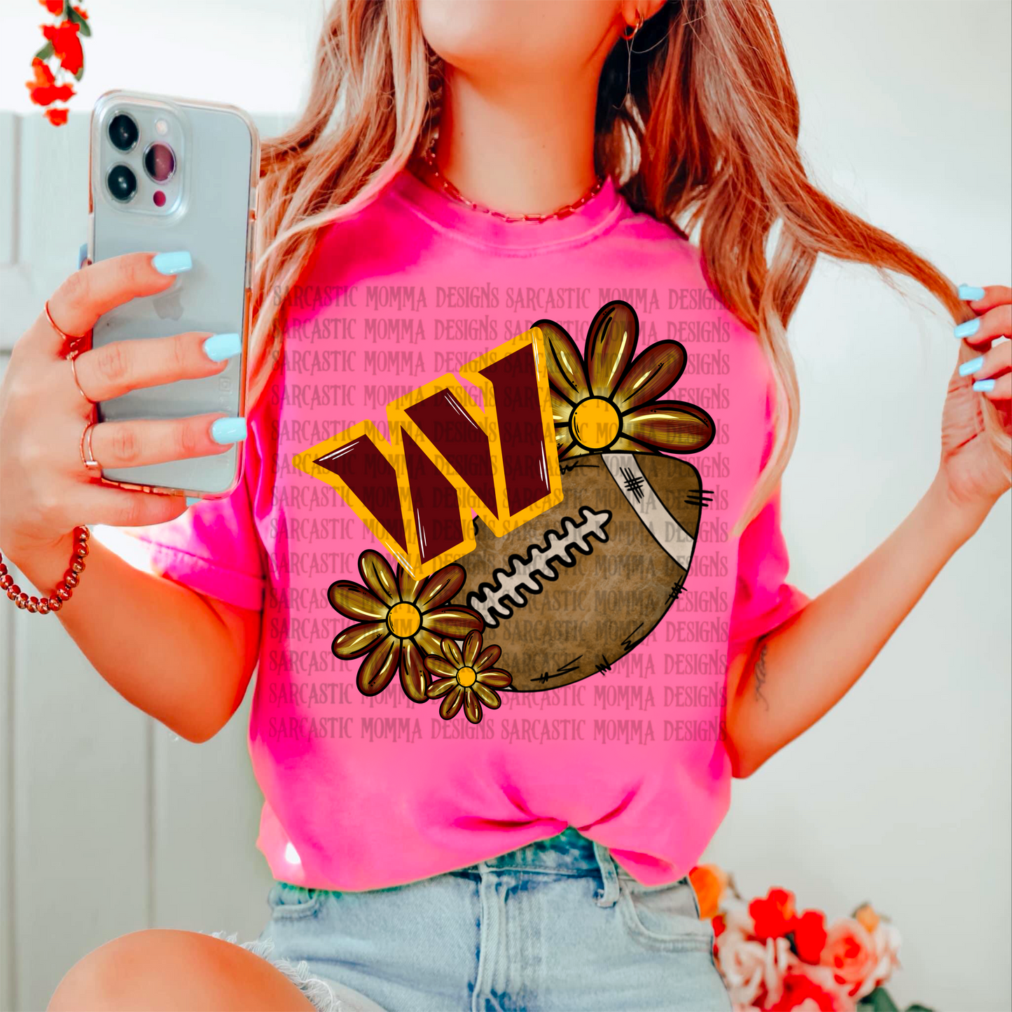 Commanders Floral PNG File