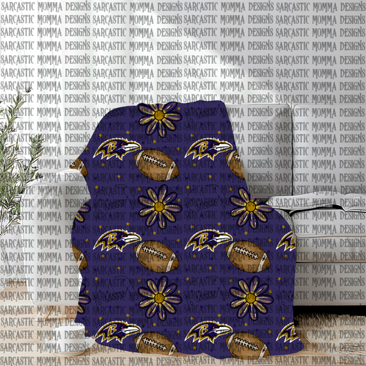 Ravens Floral Seamless File