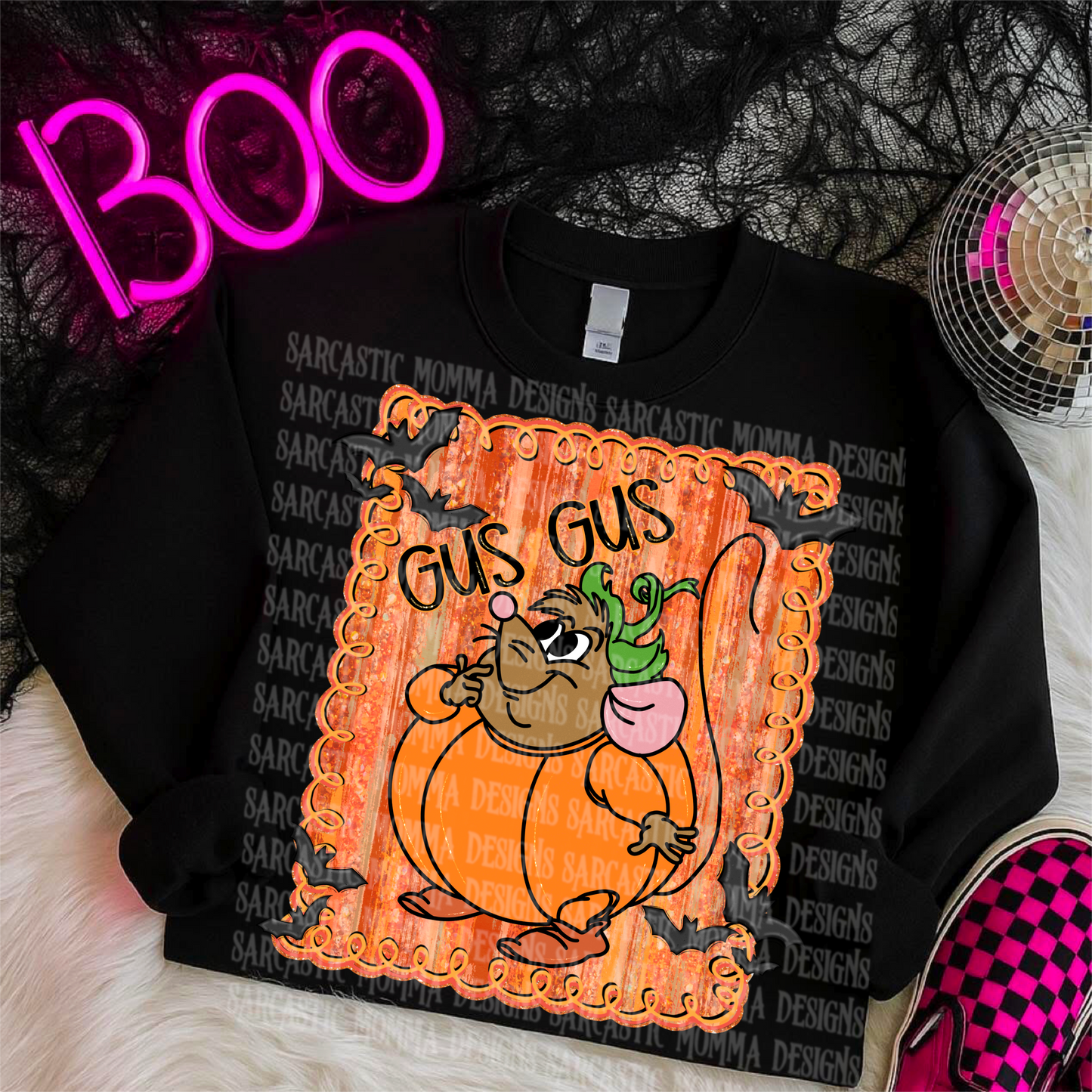 Gus Gus Pumpkin Framed PNG File