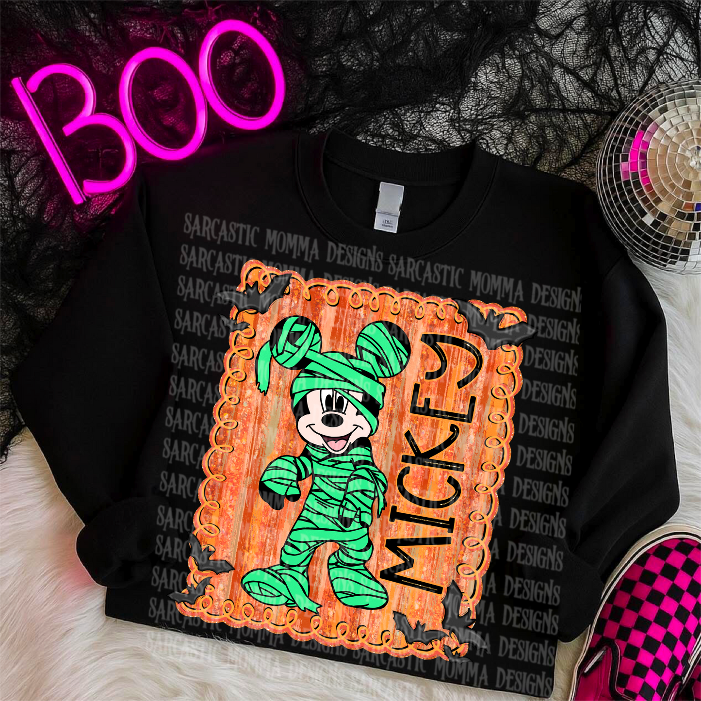 Mickey Mummy Framed PNG File