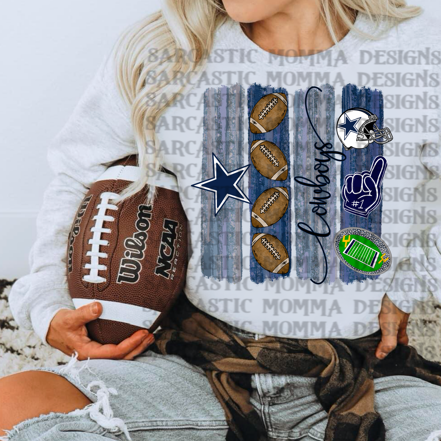 Cowboys Brushstrokes PNG File
