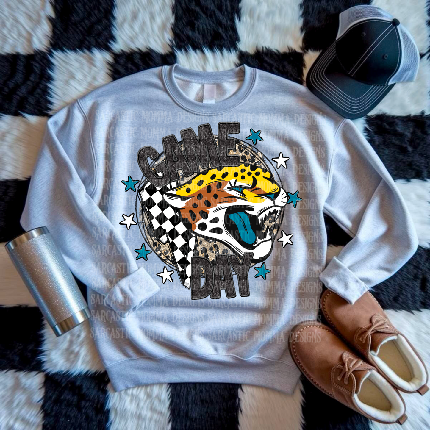 Game Day Circle Jaguars PNG File