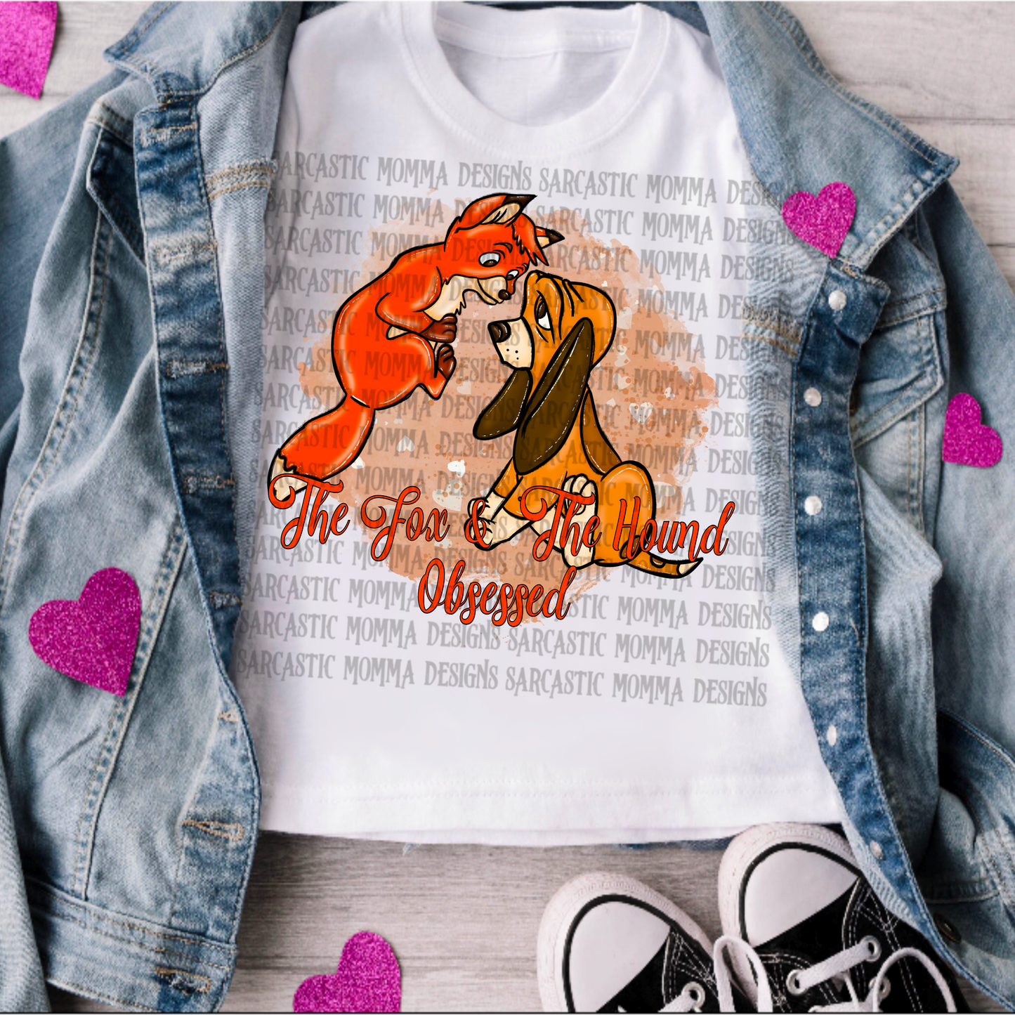 Fox and the Hound Obsessed PNG File