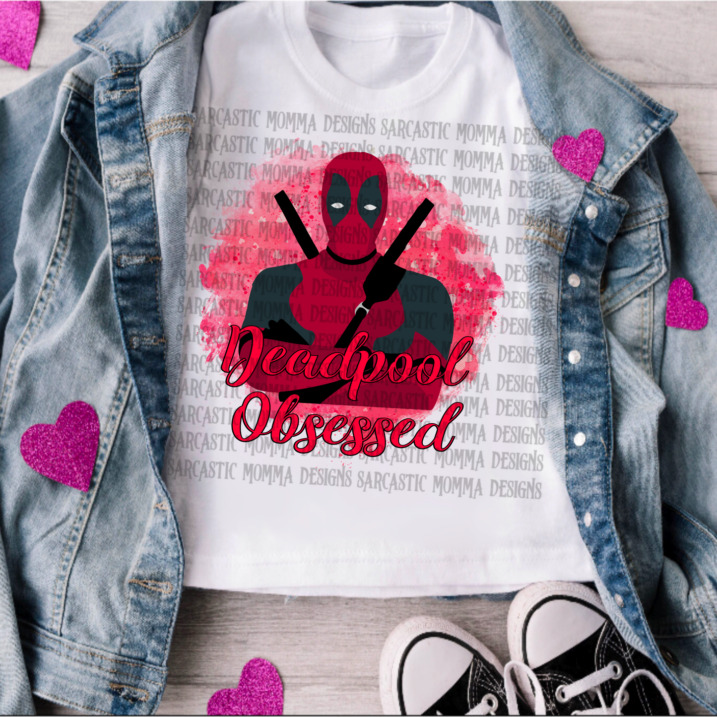 Deadpool Obsessed PNG File