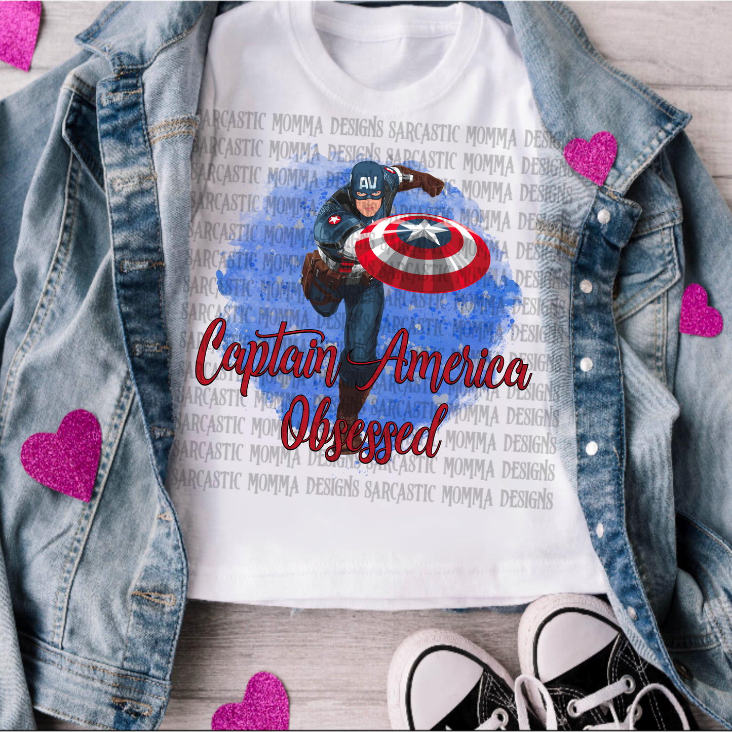 Captain America Obsessed PNG File