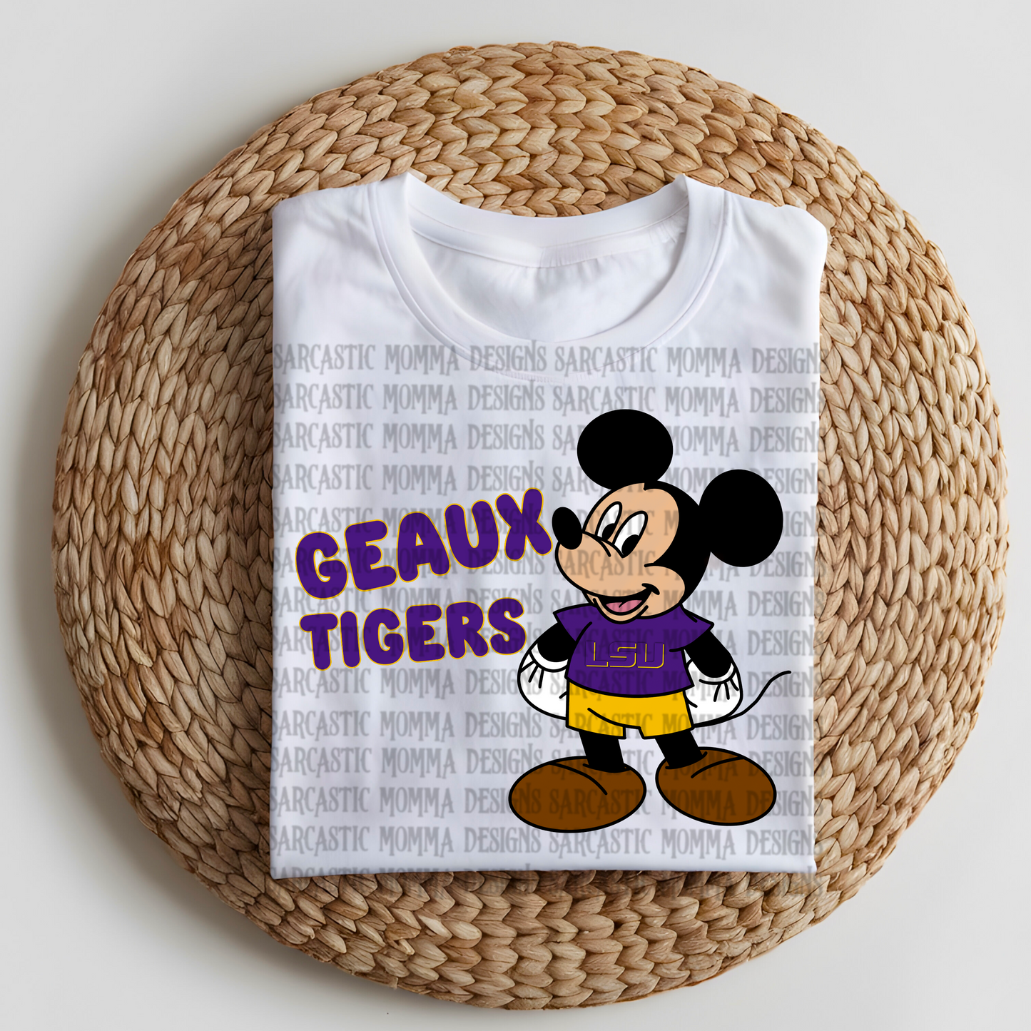 Geaux Tigers (& To Disney) LSU Mickey- 2 PNG Files