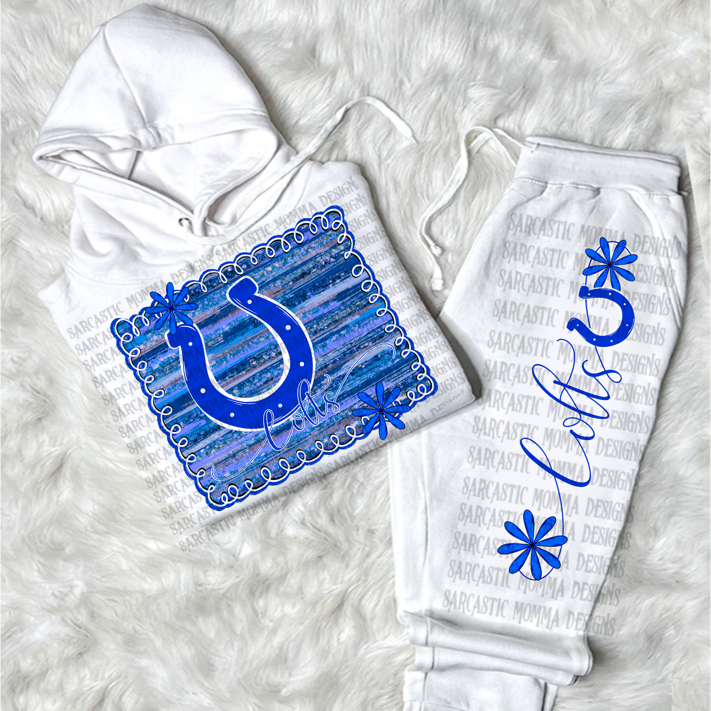 Colts Framed with Matching Sleeve- 2 PNG Files