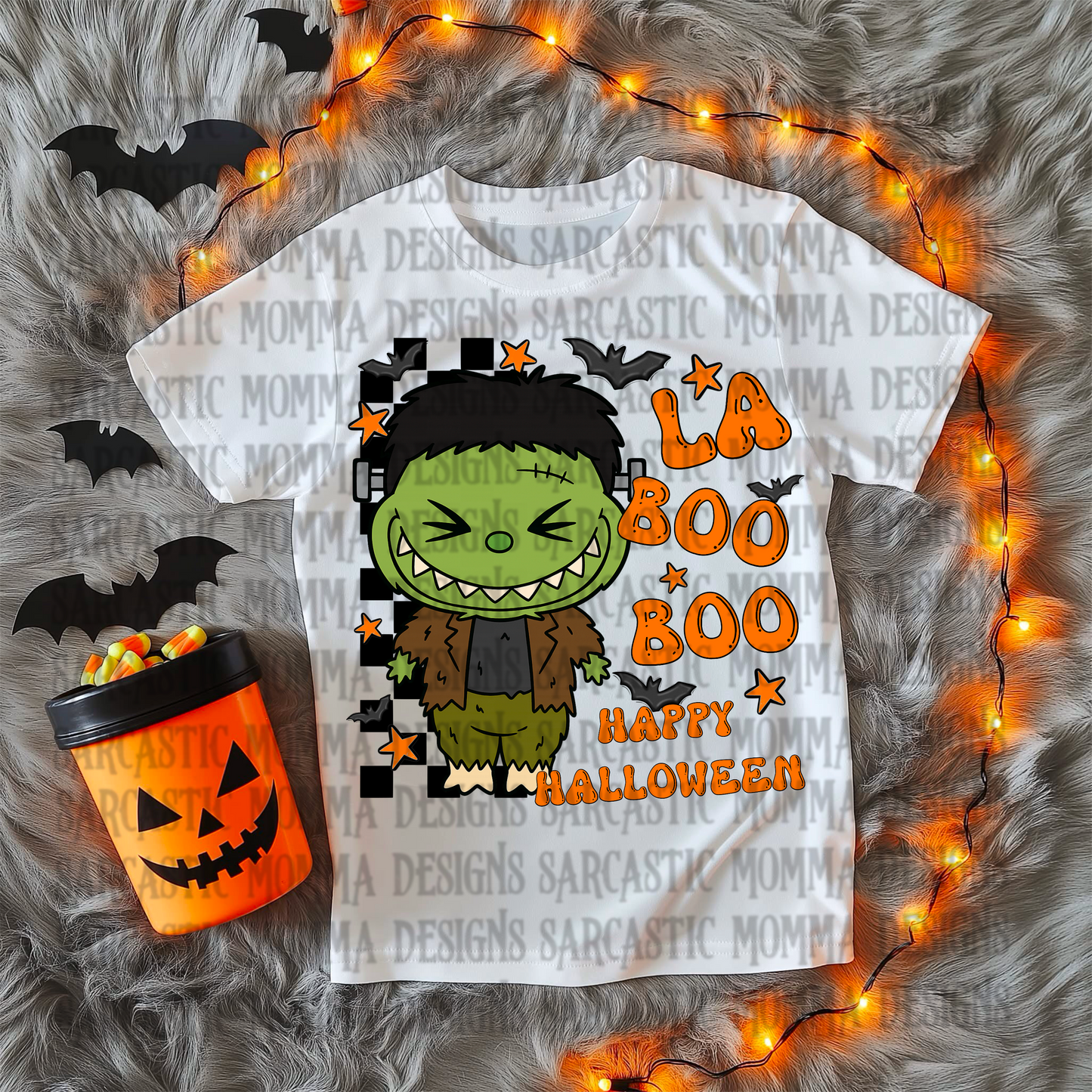 LaBooBoo Happy Halloween Frankenstein PNG File