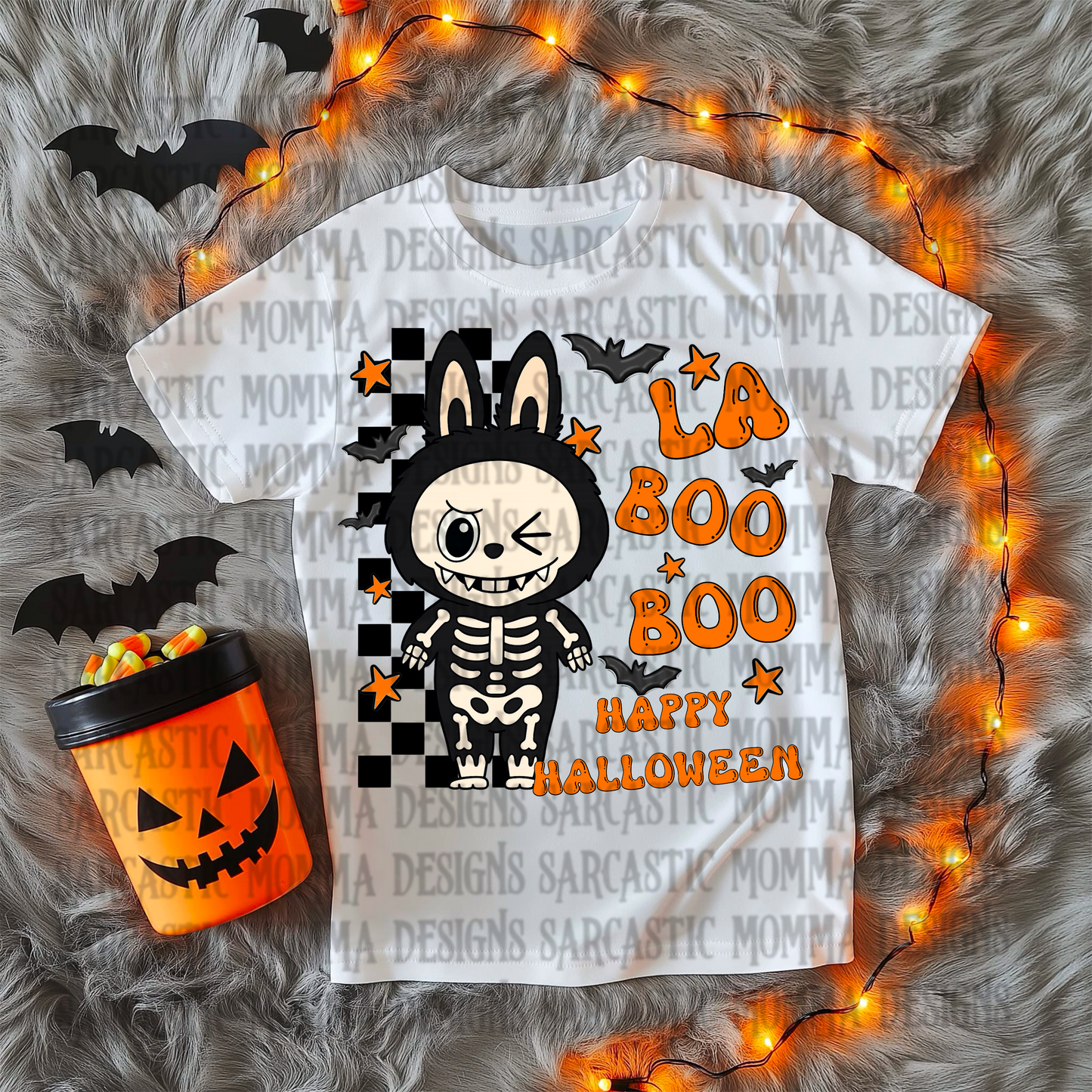LaBooBoo Happy Halloween Skeleton PNG File