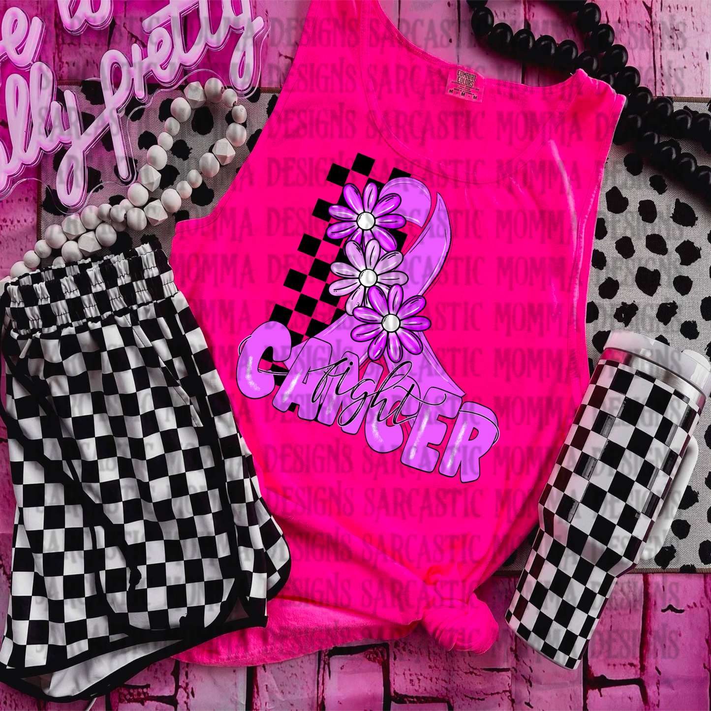 Fight Cancer Purple PNG File