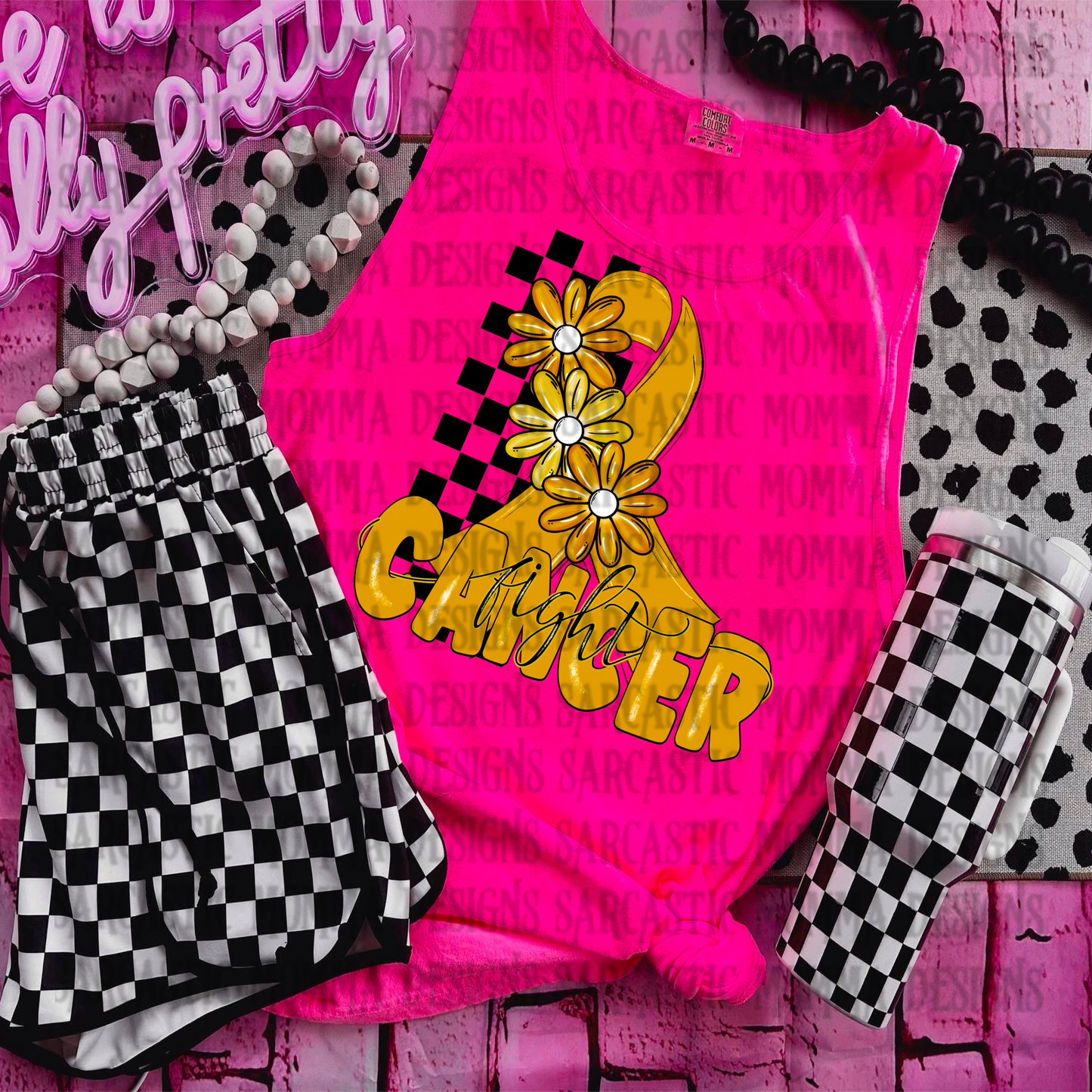 Fight Cancer Yellow PNG File