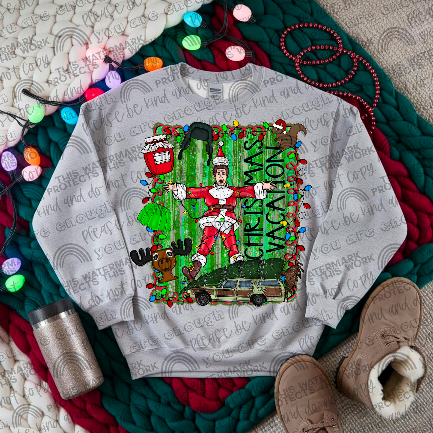 Christmas Vacation Framed PNG File