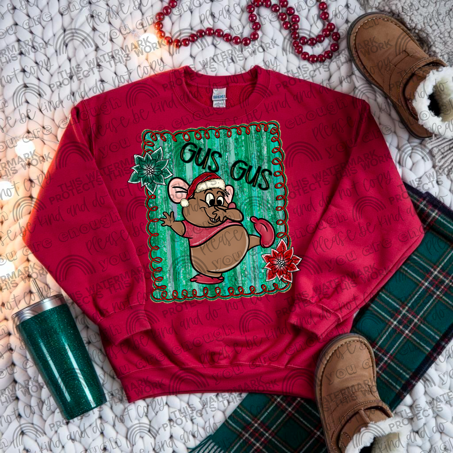 Gus Gus Christmas Framed PNG File