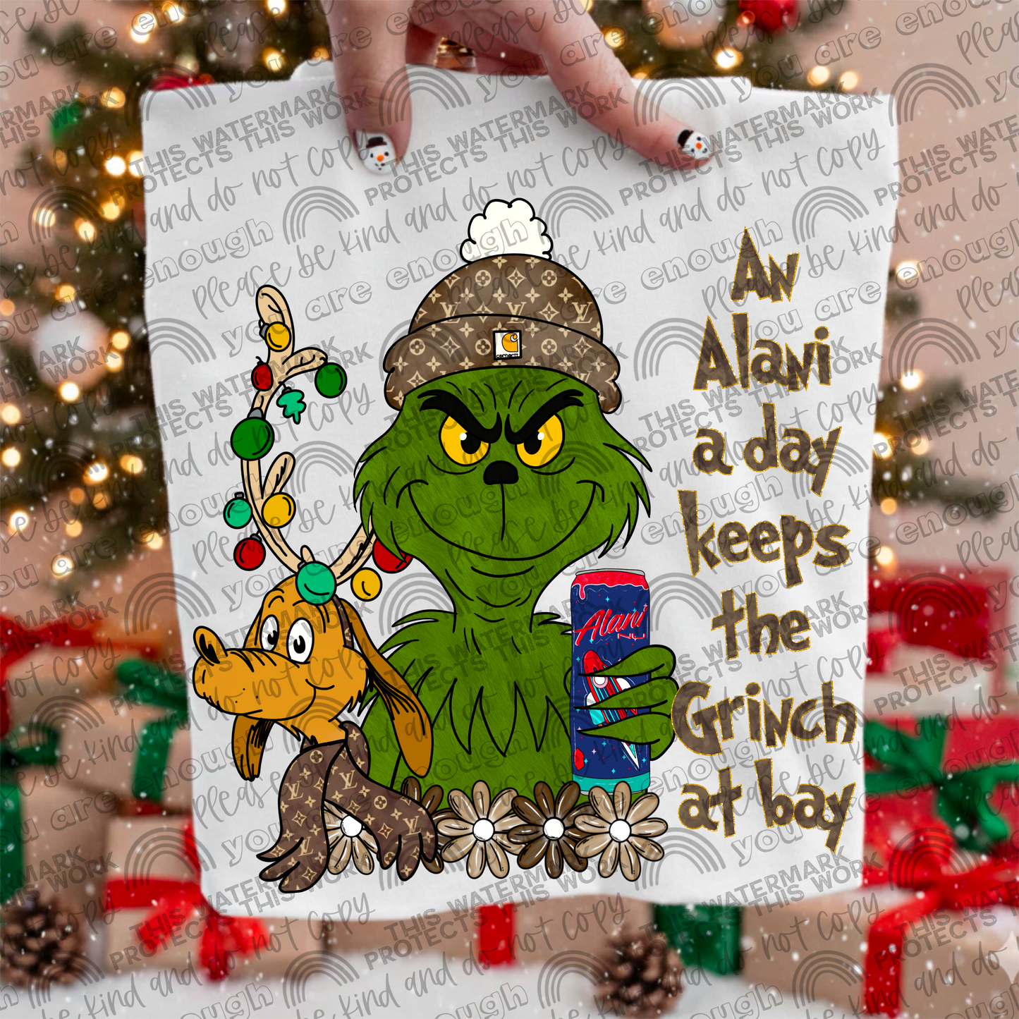 An Alani A Day Keeps the Green Guy At Bay Rocketpop PNG File
