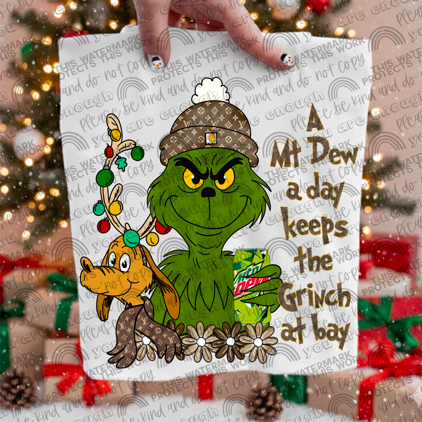 A Mt Dew A Day Keeps the Green Guy At Bay PNG File