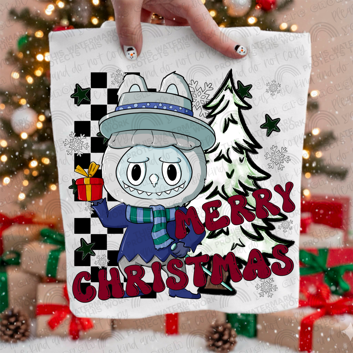 Snow Miser Merry Christmas La Bu Bu PNG File