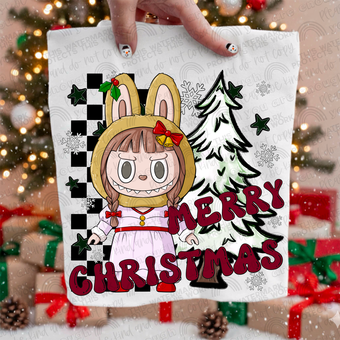 Annabelle Merry Christmas La Bu Bu PNG File