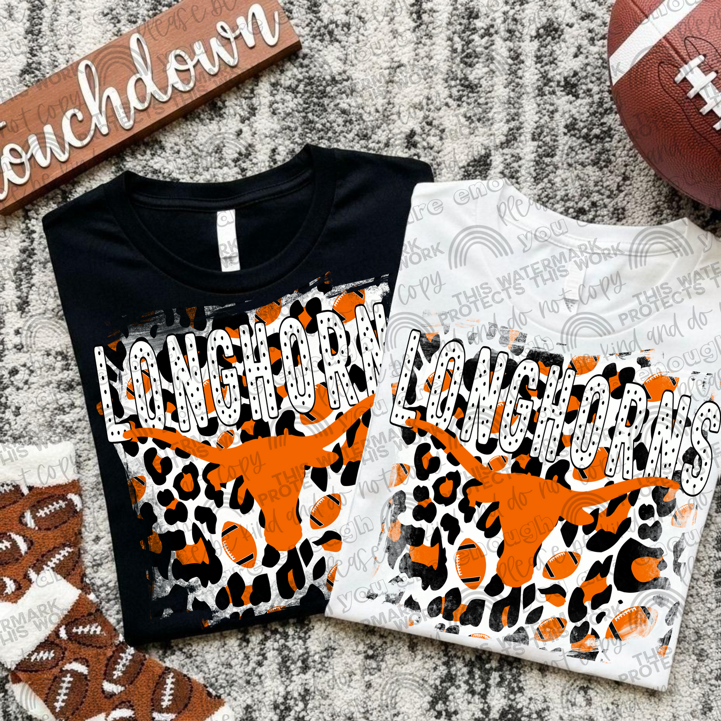 Texas Longhorns Leopard PNG File