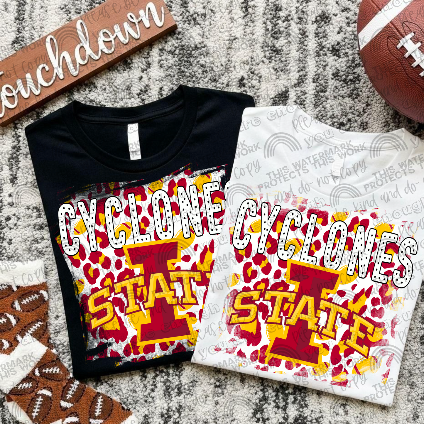 Iowa St Cyclones Leopard PNG File