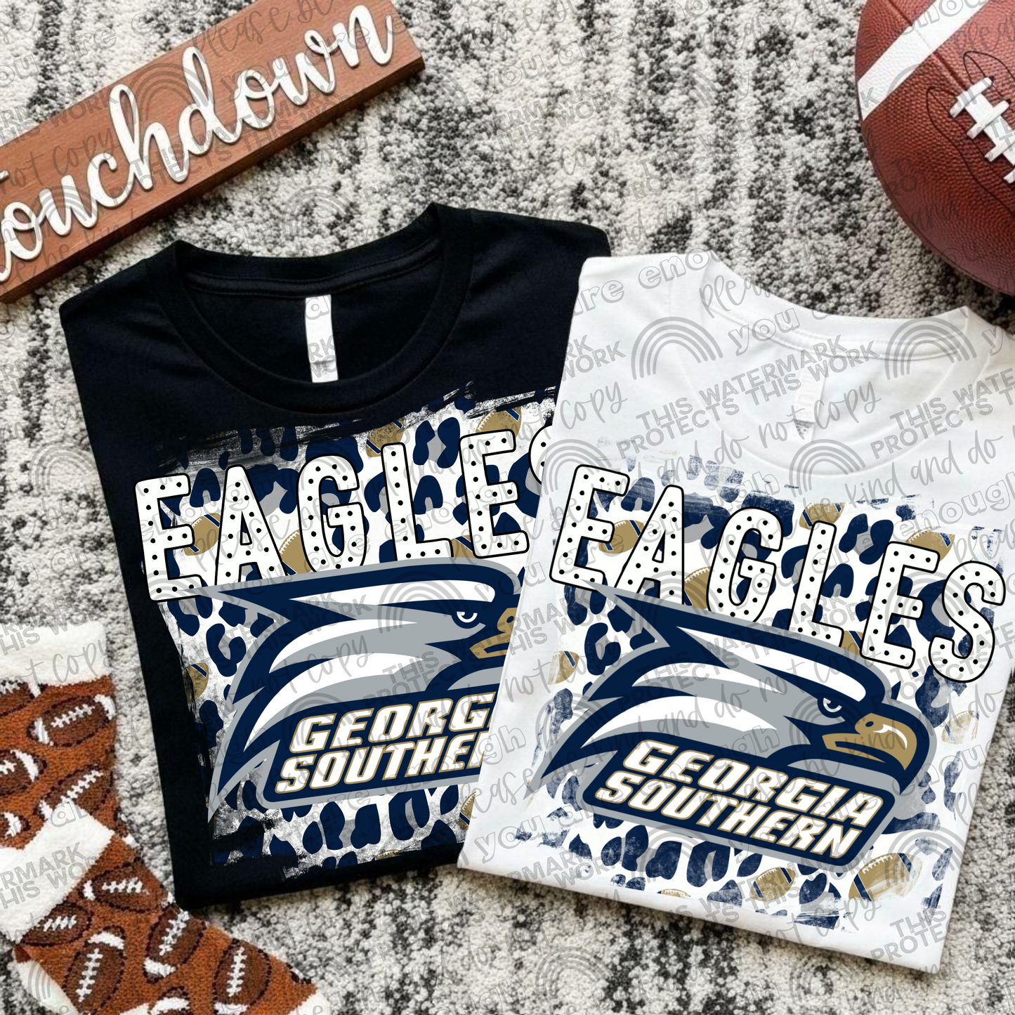 Georgia Southern Eagles Leopard PNG File